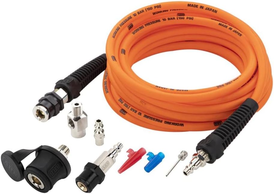 ARB 171302V2 Portable Tire Inflation Kit, Includes High-Temperature Air Hose 23 Foot and Redesigned Accessories Kit, Quick Fitting for Universal On Board Systems and Air Compressors