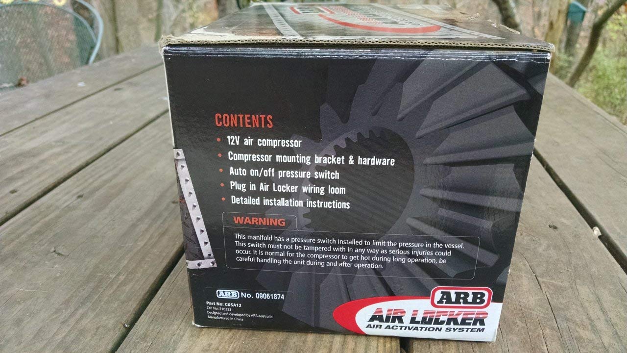 ARB CKMA12 On-Board Air Compressor High Performance 12 Volt for Air Locker Differentials and Tire Inflation