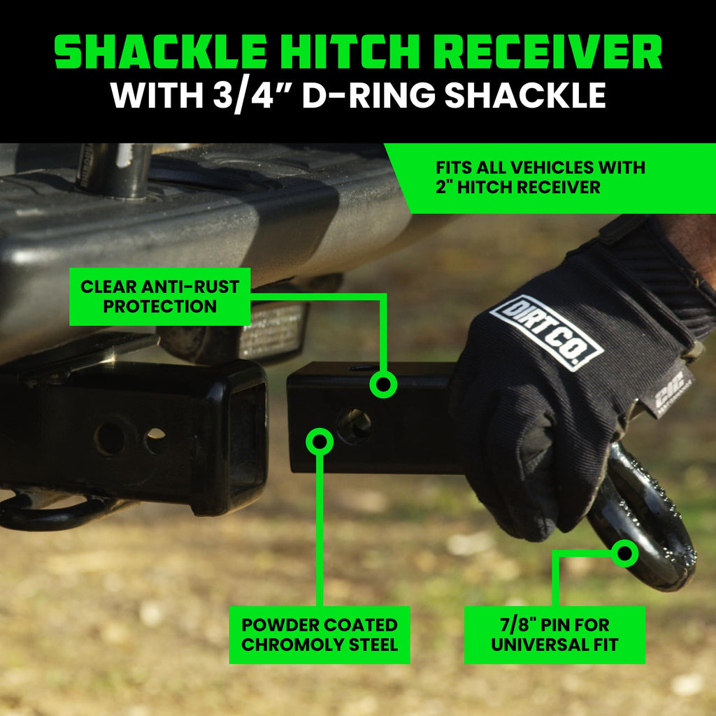 Rhino USA Heavy-Duty Recovery Gear Combos Off-Road Truck Vehicle Recovery, Best Offroad Towing Accessories - Backed for Life (20' Strap + Shackles)