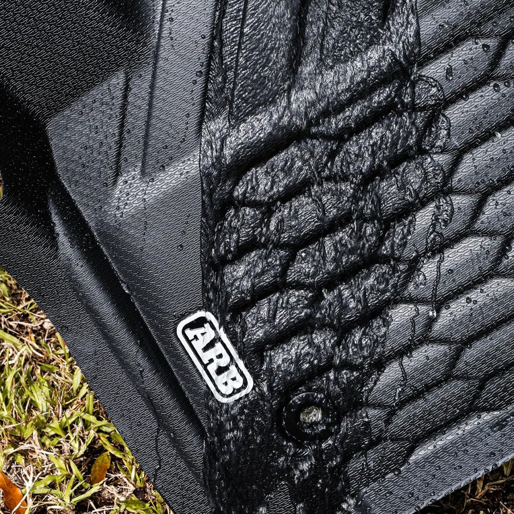 ARB Floor Mats Full Set Front & Rear for Toyota Tacoma (2024-Present) - Custom Fit All Weather Floor Liners, Waterproof Deep Dish Design, All-Season Protection, OEM Retention Compatible, Black