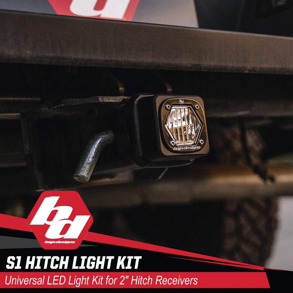 Baja Designs S1 LED Universal Hitch Light Kit - Universal Fit, Includes Trailer Hitch Harness (Trailer Hitch Harness)